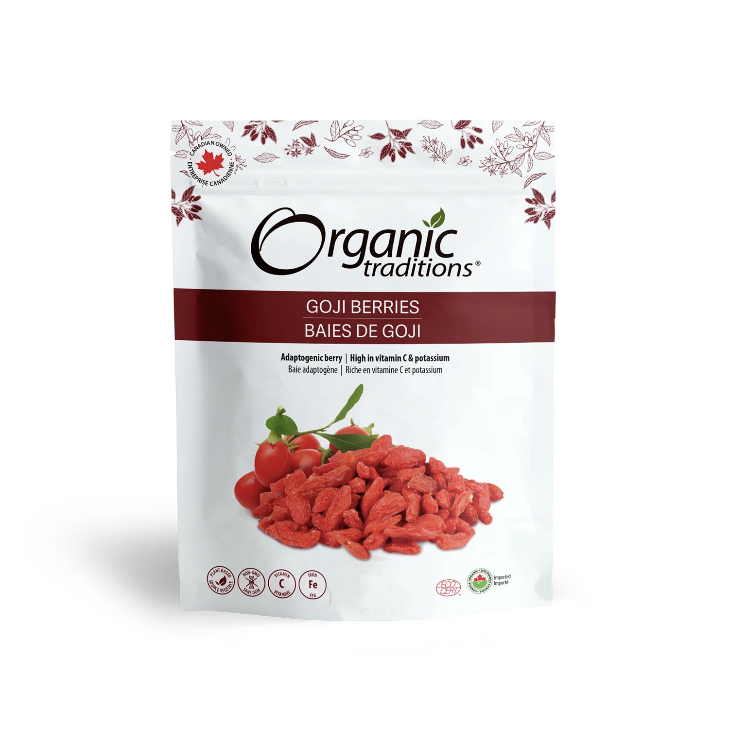 Baies de Goji biologiques - Organic Traditions - 227g